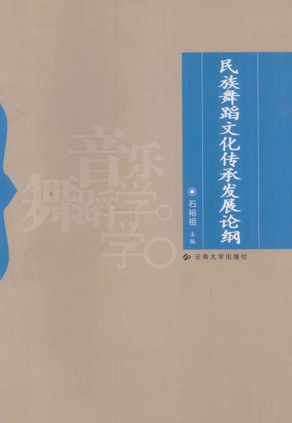 民族舞蹈文化传承发展论纲 13302291